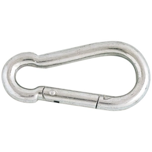 Mousqueton pompier acier zingué Ø6mm long.60mm blister 2 - CHAPUIS