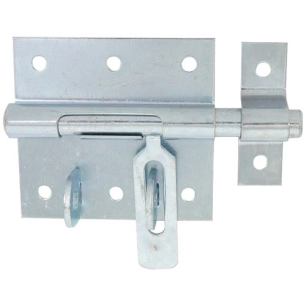 Verrou box portecadenas gache 14 zingué blanc - AFBAT