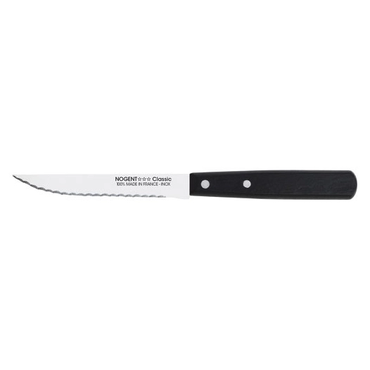 20 Couteau à steak 11 cm Noir Jais - Classic Bois - NOGENT
