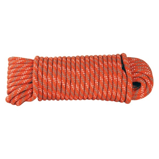 Corde polypro. tressée orange Ø6mm bobine 15m - CHAPUIS