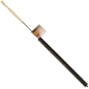 Goupillon manche bois flexible ressort integré fibre nature - THOMAS