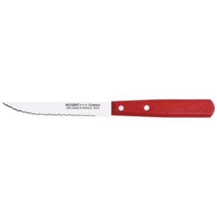 20 Couteau à steak 11 cm Rouge Cerise - Classic Bois - NOGENT