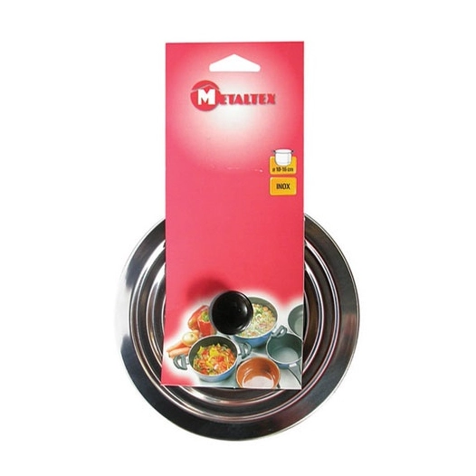 Couvercle inox multidiamètre 14 à 21 cm - METALTEX
