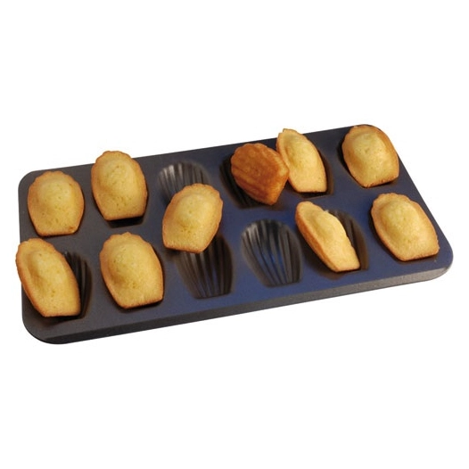 Plaque 12 madeleines - Acier antiadhérent - GOBEL