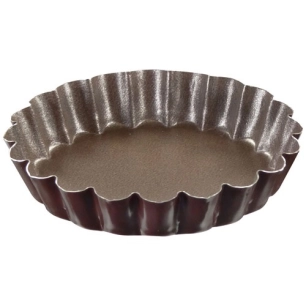 Moule à tartelette cannelée 12 cm - Acier antiadhérent - GOBEL