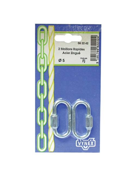 Maillon à vis d.4 mm x2 sc - VYNEX