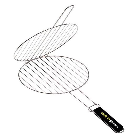 Grille double ronde d37cm manche soft touch - COOK IN GARDEN