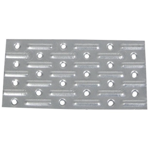 Plaque perforée 140x60x2mm galva - AFBAT