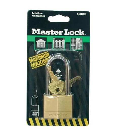 Cadenas lait.40mm anse 38mm bl.140eurdlf - MASTER LOCK