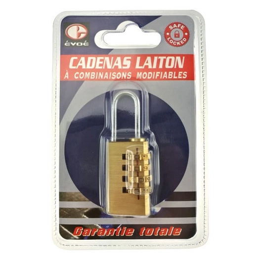 Cadenas laiton à chiffres - EVOE