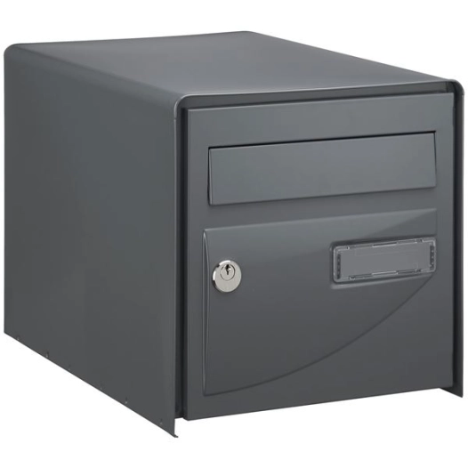 Boîte aux lettres probat simple face gris 7016 - DECAYEUX