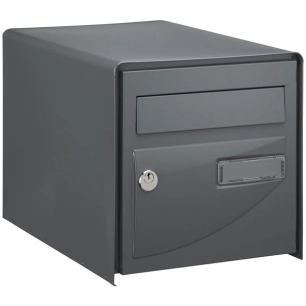 Boîte aux lettres probat simple face gris 7016 - DECAYEUX