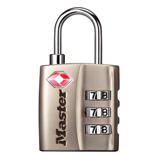 Cadenas tsa 3 chiffres 30mm nickelé bl - MASTER LOCK