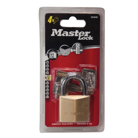 Cadenas lait.hte sec.40mm 4 cl. - MASTER LOCK