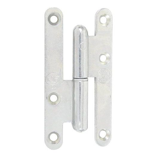 Paumelle paris bt rond 95x45 gauche zblanc nf - AFBAT