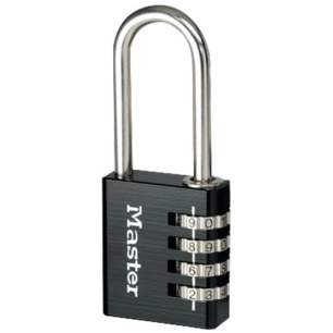 Cadenas à 4 chiffres en aluminium noir 40 mm - MASTER LOCK