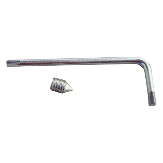 Vis pointeau 6mm long 10mm x2 et 1 clé allen - ALPERTEC