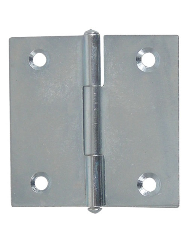 Charnière meuble carrées 40x40mm zingué blanc - AFBAT