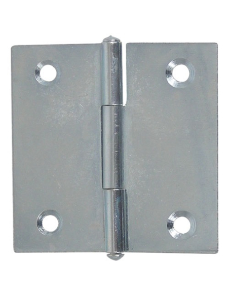 Charnière meuble carrées 40x40mm zingué blanc - AFBAT