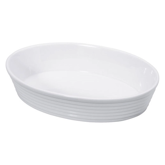 Plat à four ovale 26 cm - Blanc - KUCHENPROFI