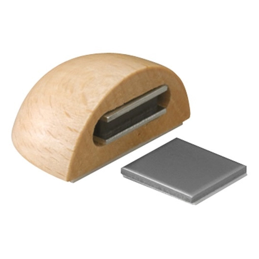 Butée de porte/ arrêt magnétique adhésif imitation bois - INOFIX