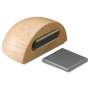 Butée de porte/ arrêt magnétique adhésif imitation bois - INOFIX