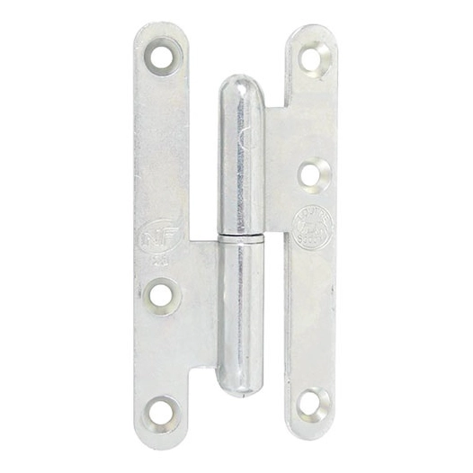 Paumelle Paris bt rond 80x40 gauche zingué blanc nf - AFBAT