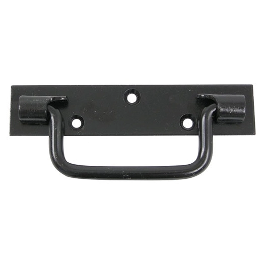 Poignée platine bouts carrés l160mm noir - AFBAT