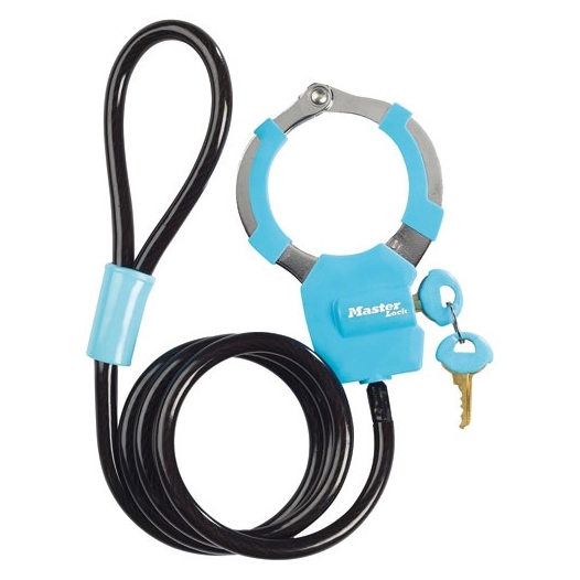 Câble antivol à clé avec menotte 1 m - MASTER LOCK