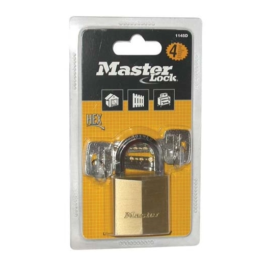 Cadenas lait.hte sécurité 40mm anse hexa.bl - MASTER LOCK