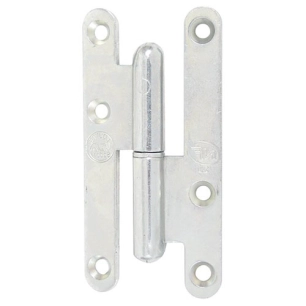 Paumelle paris bt rond 95x45 droite zingué blanc nf - AFBAT