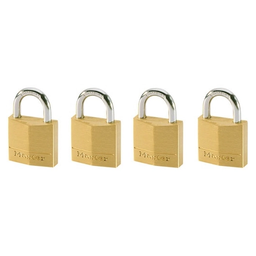Cadenas en laiton 30 mm s'entrouvant - Lot de 4 - MASTER LOCK