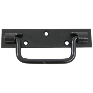 Poignée platine bouts carrés l140mm noir - AFBAT