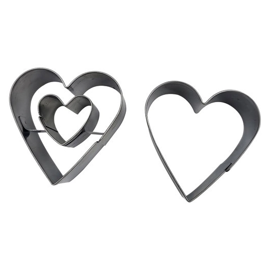 Set 2 découpoirs Cœur 4 cm - PATISSE