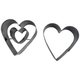 Set 2 découpoirs Cœur 4 cm - PATISSE