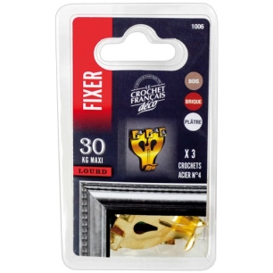 Crochet acier laiton n° 4 cte 03 - LE CROCHET FRANCAIS