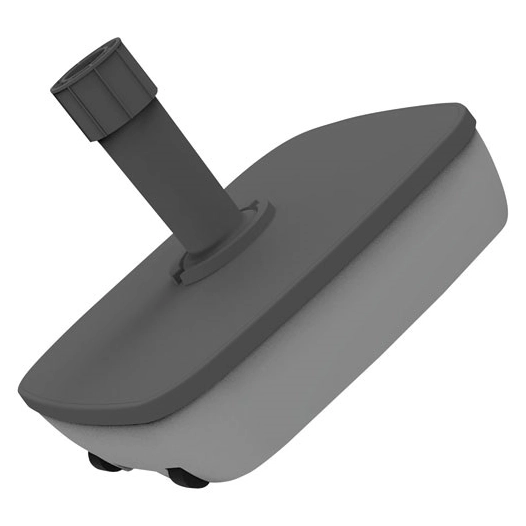 Pied de parasol carré 25l à remplir gris béton - EDA