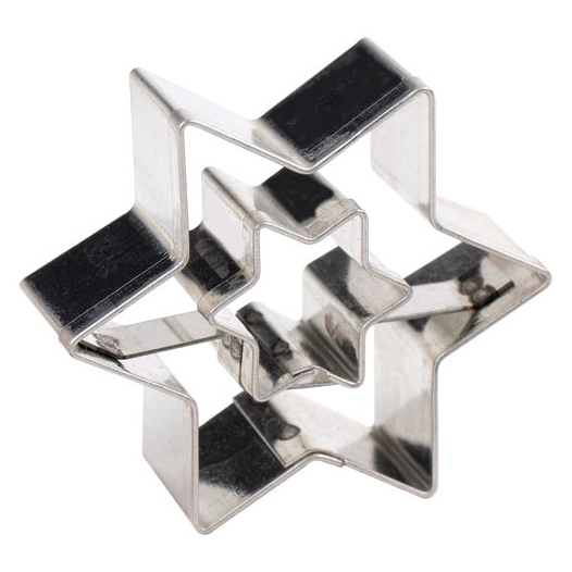 Découpoir Étoile double 5 cm Inox - PATISSE