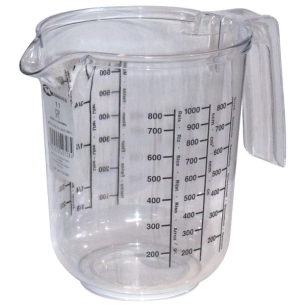 Verre doseur gradué plast. 1L - METALTEX