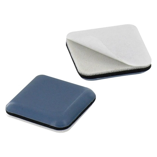 Patin glisseur ptfe gris adhésif 50x50mm blister de 4 - VYNEX