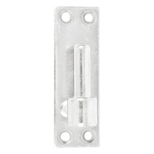 Gond platine bout carré 16 h120mm zingué blanc - AFBAT