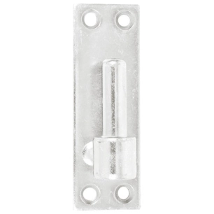 Gond platine bout carré 16 h120mm zingué blanc - AFBAT