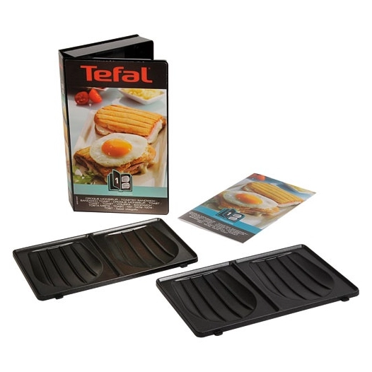 COFFRET SNACK COLLECTION.PLAQUES CROQUE MONSIEUR(2)+1 LIVRE RECETTES - SEB