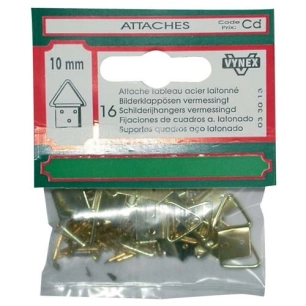 Attache tableau triangle laiton 16mm sc - VYNEX