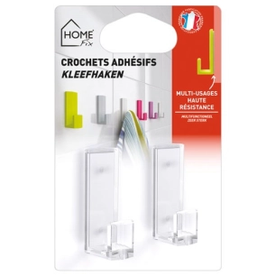 Crochet adhésif home fix cristal gm bl2 - HOME FIX