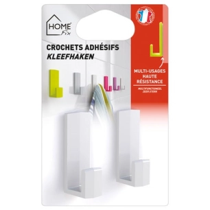 Crochet adhésif home fix blanc gm bl2 - HOME FIX