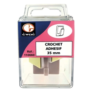 Crochets adhésifs carrés - EVOE