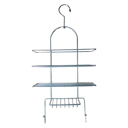 Etagère de douche à suspendre chromée 25x53x11cm - MSV