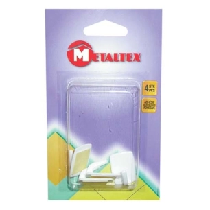 Crochet adh.petit modèle x4 s/c 291010 - METALTEX