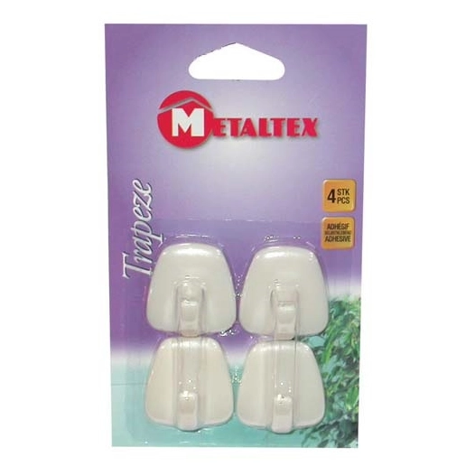 Crochet adh.trapèze x4 blister 291001 - METALTEX